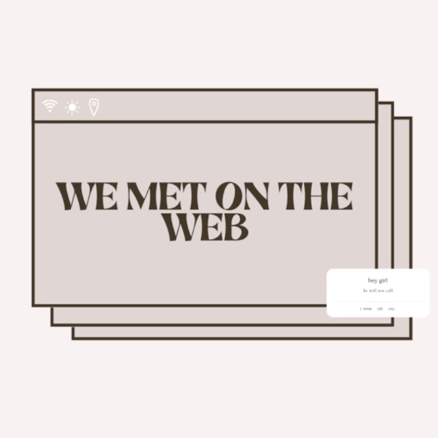 we met on the web